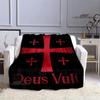 Crusade Cross Templars Knight Printed Blanket Flange Warm Blanket Bed Linings Picnic Blankets Home Travel Born Birthday Gift