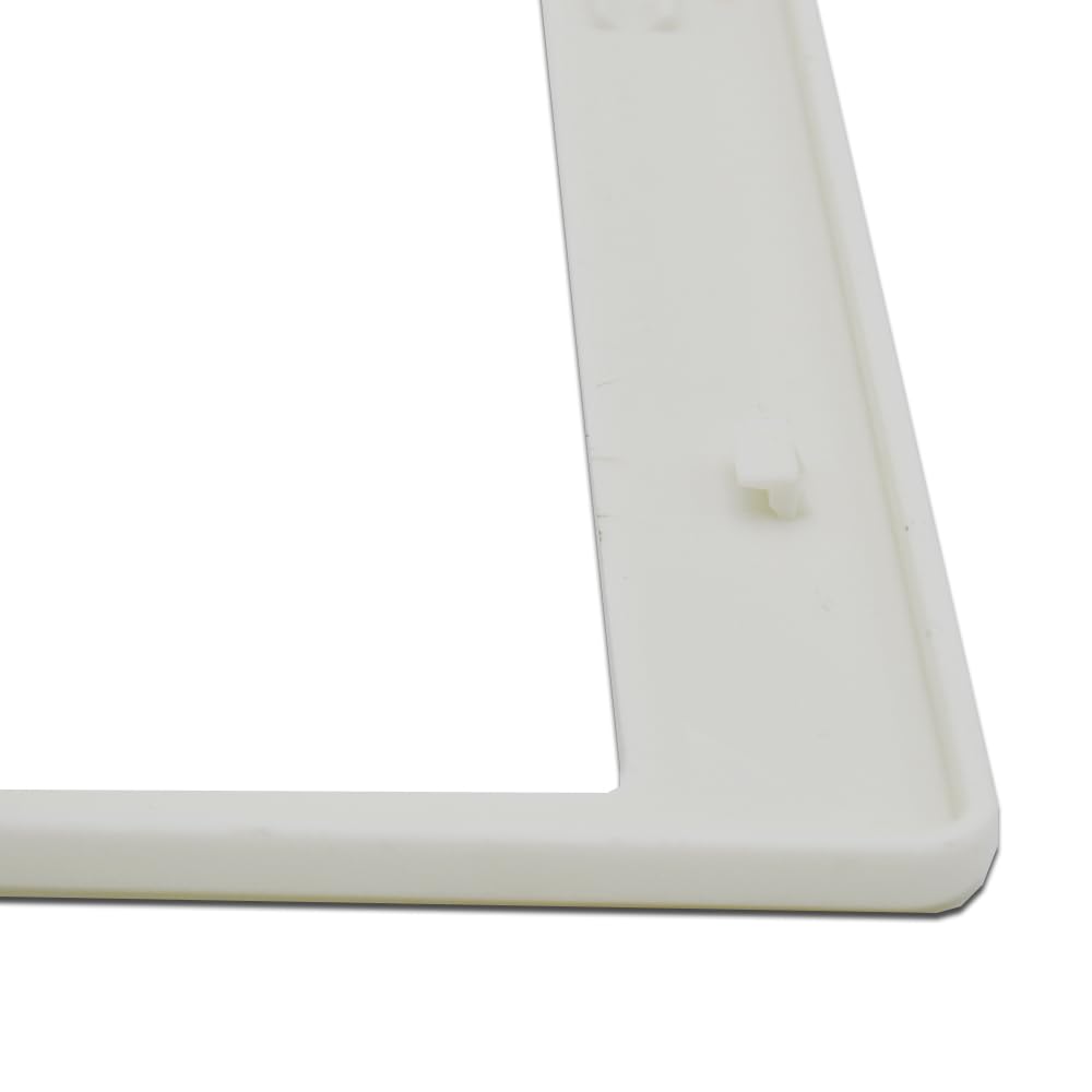 DAISY Номерной знак 3D Цветочный для автомобилей Набор из с Новыми рамками, Узор, Матовый, (Белый Розовый, 2) [Соответствующие нормативные акты]