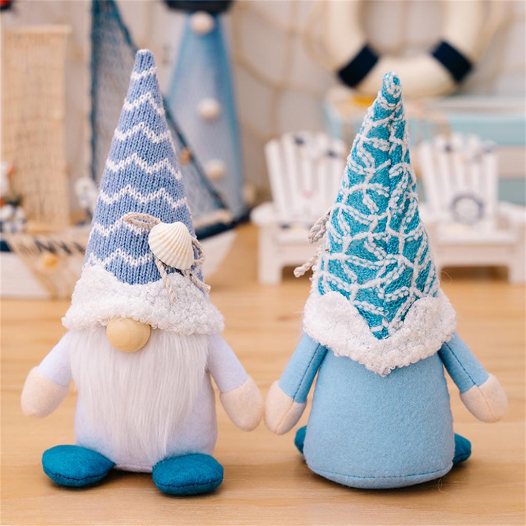 Handmade Plush Ocean Gnome Doll For Holiday
