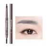 Five-color Optional Double-headed Eyebrow Pencil with Eyebrow Brush Triangle Tip Automatic Rotation Waterproof and Sweatproof 3D