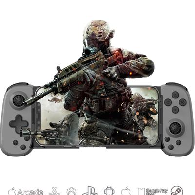 Мобильный контроллер Megadream для телефонов/планшетов iOS/Android/Switch/PS3/4, Совместим со стримингом с консолей PS, Xbox и ПК, Беспроводное подключение, Серый