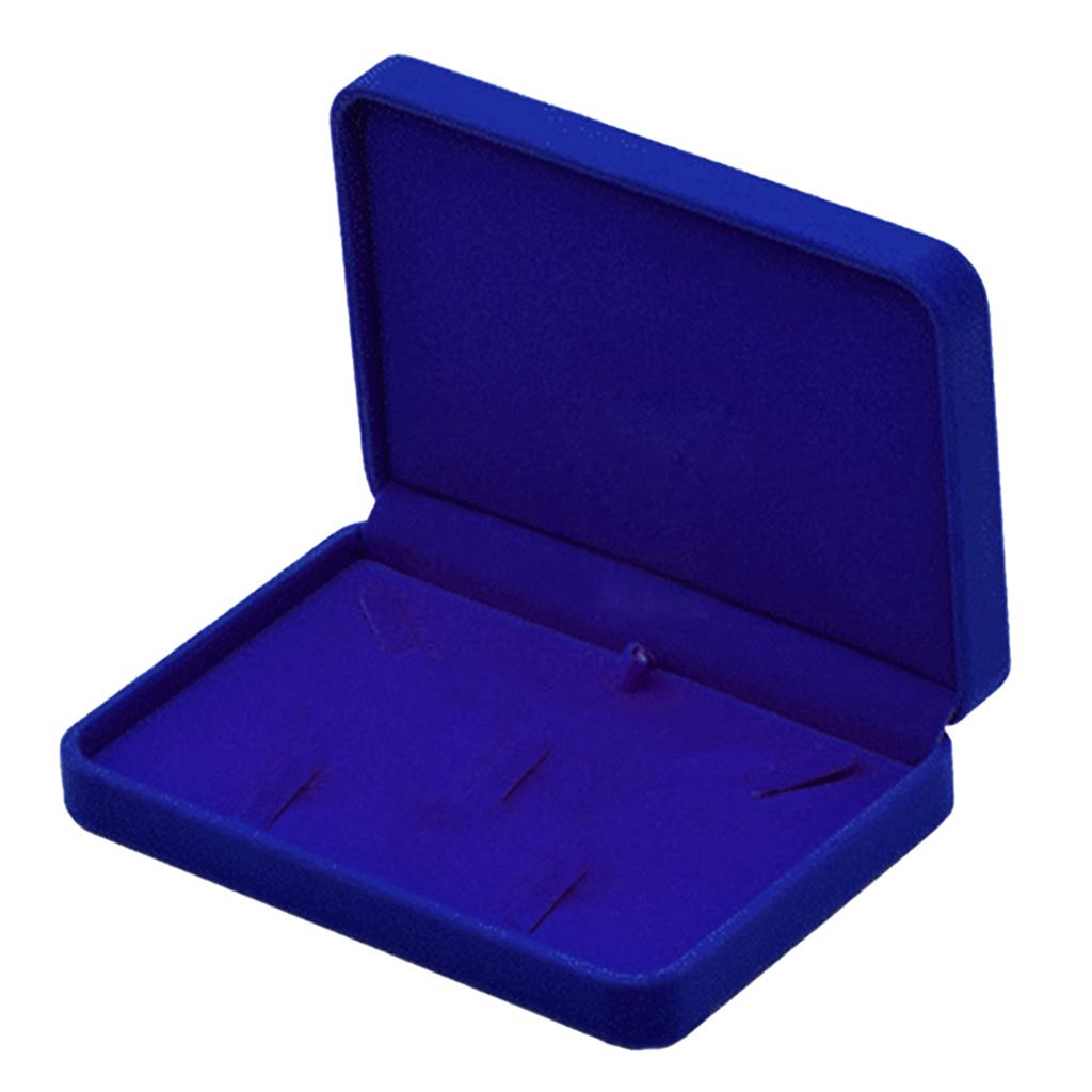 Бархатные наборы ювелирных изделий Коробки Поднос для путешествий Ожерелье Хранение Витрина Красный