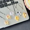6Pcs/Set Cat Cookie Phone Charm Strap Soft Kawaii Kitty Couple Keychain Pendant Cute Lanyard Keycord Bag Decoration Gift
