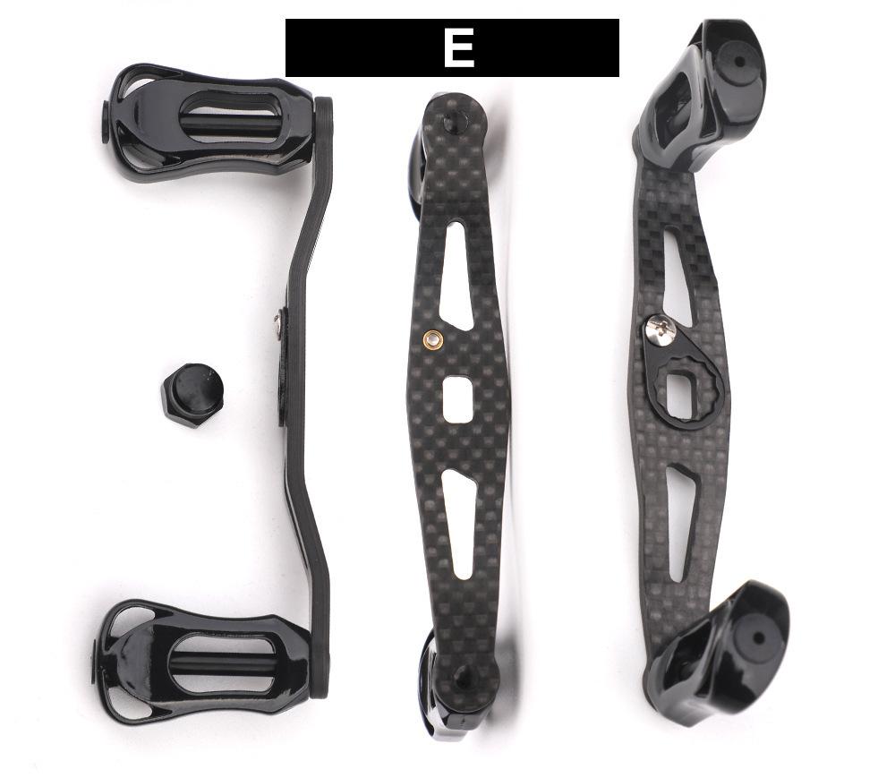 Sensoar Carbon Fiber Fishing Reel Handle Multi Color Metal Knob Replacement Accessory for Baitcasting Fishing Reel Handle