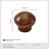 CAMPINGMOON T-MB Black Walnut Wood Cookware Handle with M5 Thread Universal Handle Kitchen Utensil Accessory Anti-Scalding