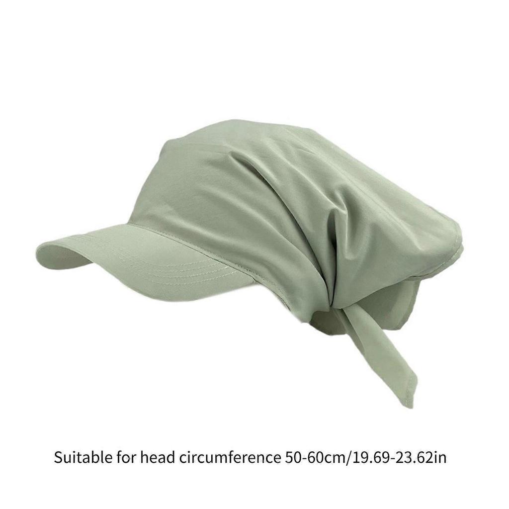 Travel Gathering Self Tie Turban Hat Outdoor Sports Camping Baseball Caps Woman Man Adjustable Head Size Cycling Hat Black