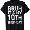Бро, это мой 10-й день рождения, подарки для мальчика, 10 лет, смешная футболка на день рождения