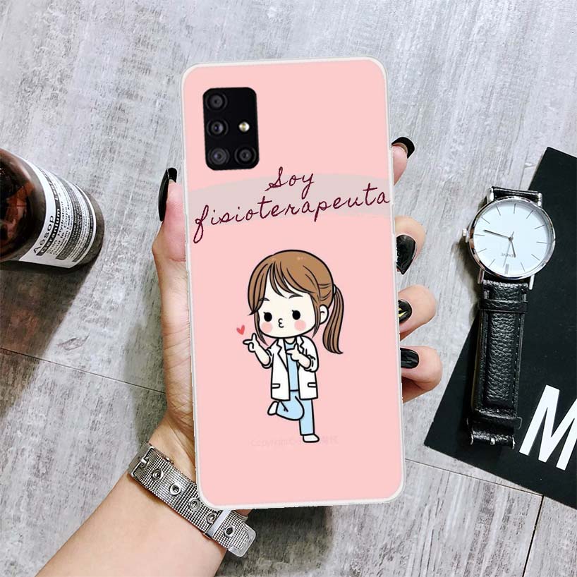 Смешной Чехол для Телефона Медсестра Доктор Врач Для Samsung Galaxy A52 A32 A22 A12 A02S A50S A30S A51 A31 AA71 Note 20 Ultra 10 S10 Plus