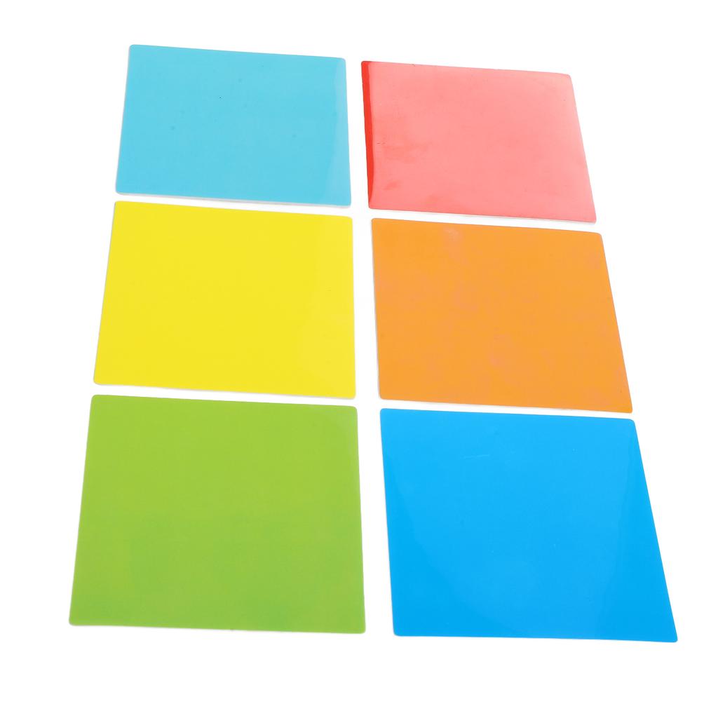 12pcs Dry Erase Sticker Colorful Waterproof Reusable Whiteboard Stick Note with Marker for Wall