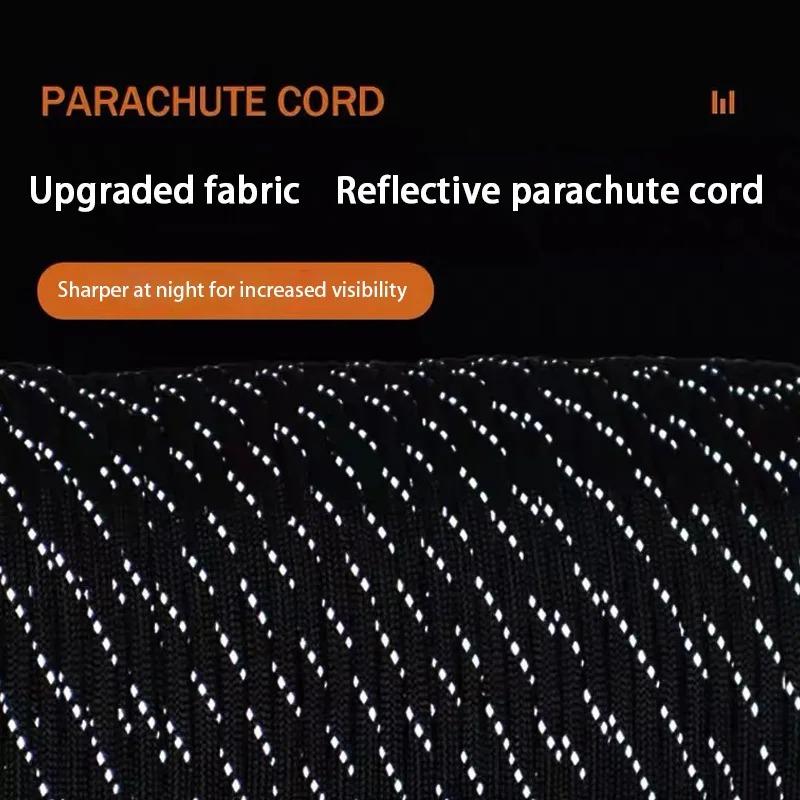 Светоотражающий паракорд 550 военный 7-жильный канат тактический парашютный шнур для кемпинговой палатки сигнальный шнур шнур DIY браслет