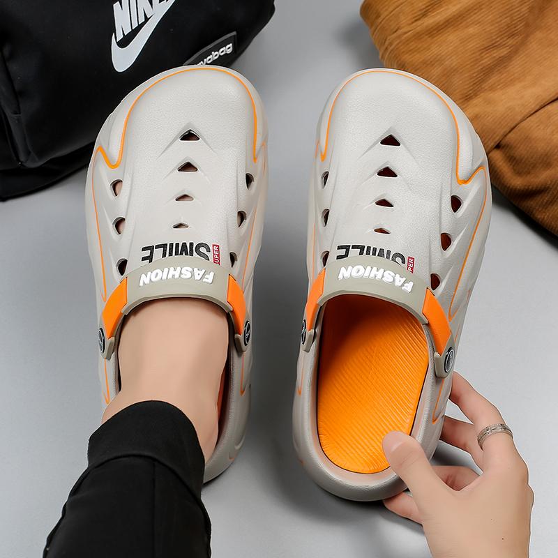 Big Size Slippers For Men Eva Flip Flop Men Non-slip Men's Sandals Clogs Rubber Slippers Casual Luxury Beach Man Slippers