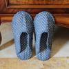 Women's Cotton Foldable Indoor Slippers - Cloth Bottom, Closed Toe, Quiet & Artful Design for All Seasons