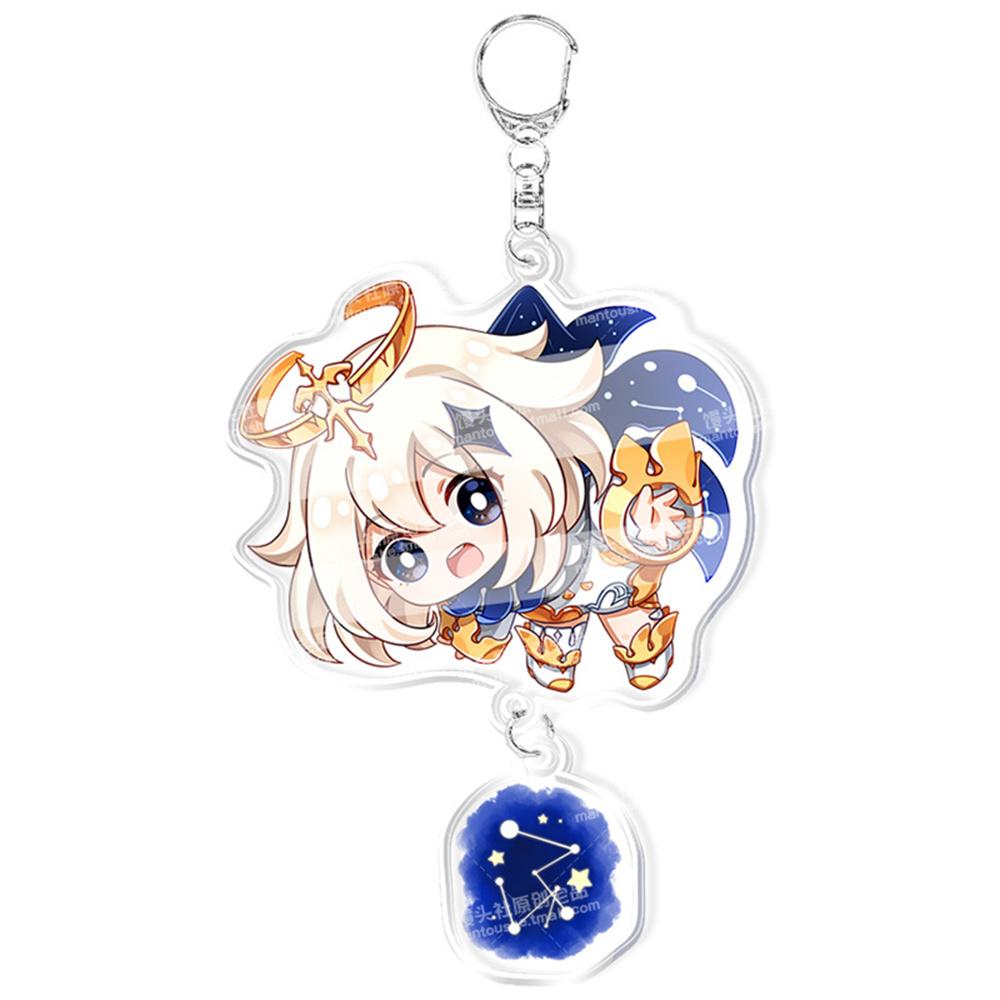 New Keychain Anime Game Impact Atataki Itto Kunikuzushi Xiao Tartaglia Kazuha Cat Series Cartoon Key Chain Cosplay Props