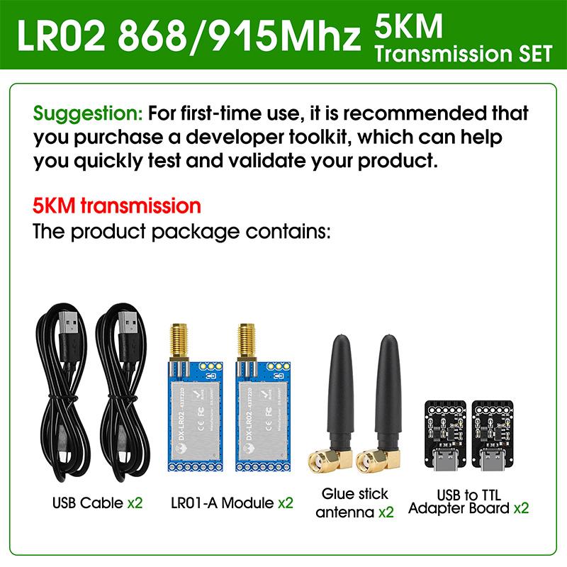 LoRa ASR6601 SOC -138дБм Сбор данных 27дБм 915/868/433МГц Низкое энергопотребление 10 км Дальность действия UART PCBA LoRaWAN IoT Беспроводной модуль