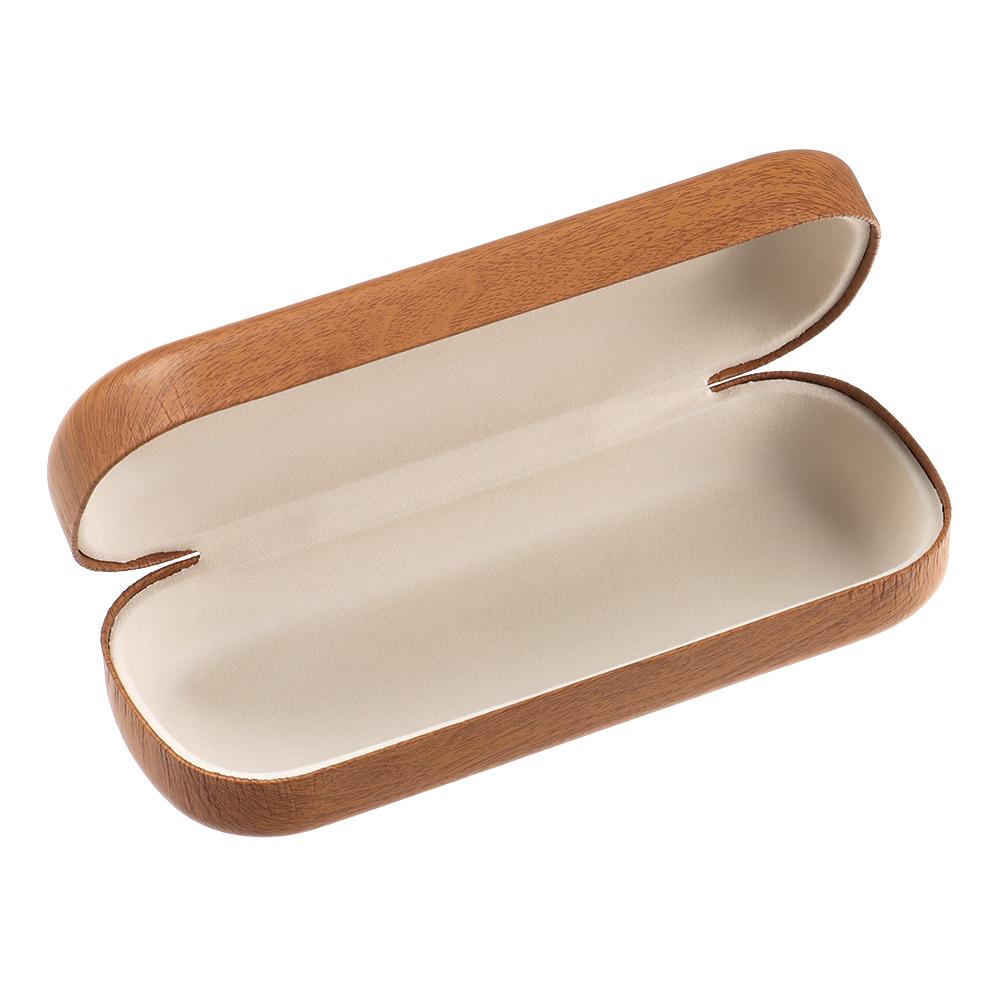 Fashion Large Capacity Waterproof Glasses Box Wood Grain Eyeglasses Case Glasses Holder