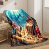 Underwater Treasure Adventure print blanket soft and cozy perfect for the living room bed sofa or a nap,gift