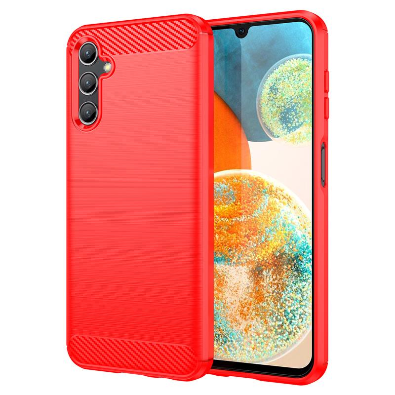 Для Samsung Galaxy A14 Чехол для Samsung Galaxy A14 4G 5G Чехол 6,7 дюйма из углеродного волокна Противоударный силиконовый бампер для A14 4G 5G