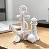 Статуэтка-фигурка «Морской якорь и маяк» для 3D-печати, DIY, для дома и офиса в морской тематике, украшение для прибрежного интерьера
