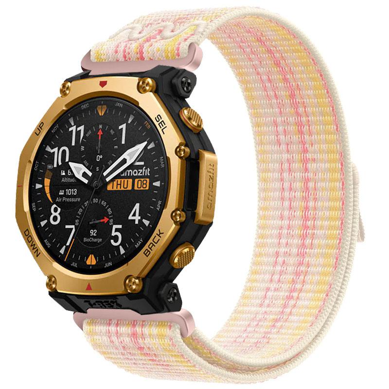 20mm/22mm Nylon Strap For Amazfit T-Rex3 Pro 44/48mm Braided Bracelet Band For Amazfit /Active 2 square/Bip 6/Balance 2/Helio Belt