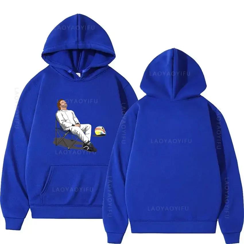 Толстовка с капюшоном Formula 1 Fernando Alonso Deckchair Cutout для мужчин Essentials Hoodie Мужская осенняя одежда Shirt Hoodies Hoody