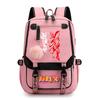 Naruto Anime Peripheral Printing Shoulder Back White Men's and Women's Leisure Outdoor Backpack Travel Bag Student School Bag