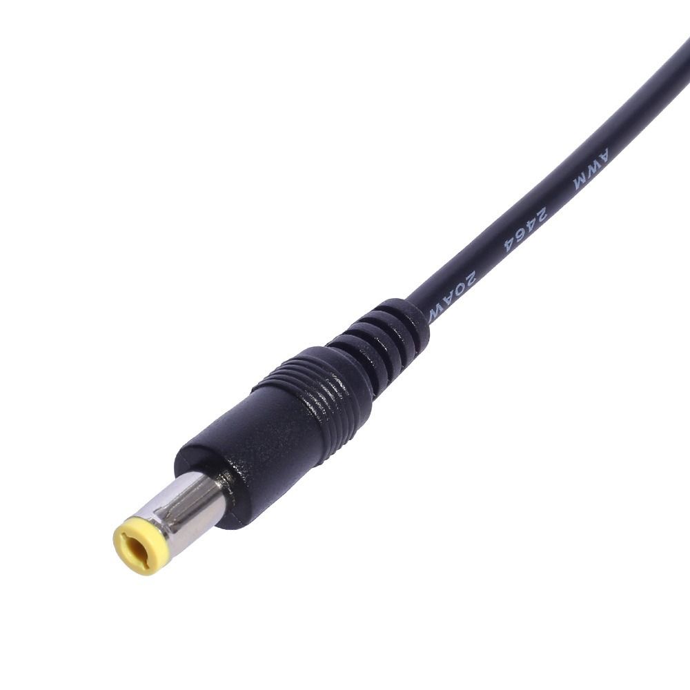 Male to 2 Male Power Cord 5.5mm*2.5mm Adapter Connector Professional Way Splitter Electronics