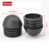 Hongtu Plastic Round Pipe Plugs 13~76mm - Domed End Caps, Non-Slip Chair Leg Foot Pads, Furniture Floor Protectors & Dust Covers