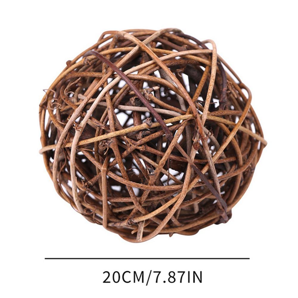 8/10/12/20 см плетеные ротанговые шары своими руками плетеный шар рождественский подвесной цветочный шар украшение декоративная подвеска на рождественскую елку
