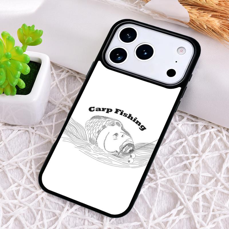 Чехол для телефона с рыбой для карповой рыбалки для iPhone 17 Air 16 15 11 12 14 13 Pro Max Ударопрочный чехол
