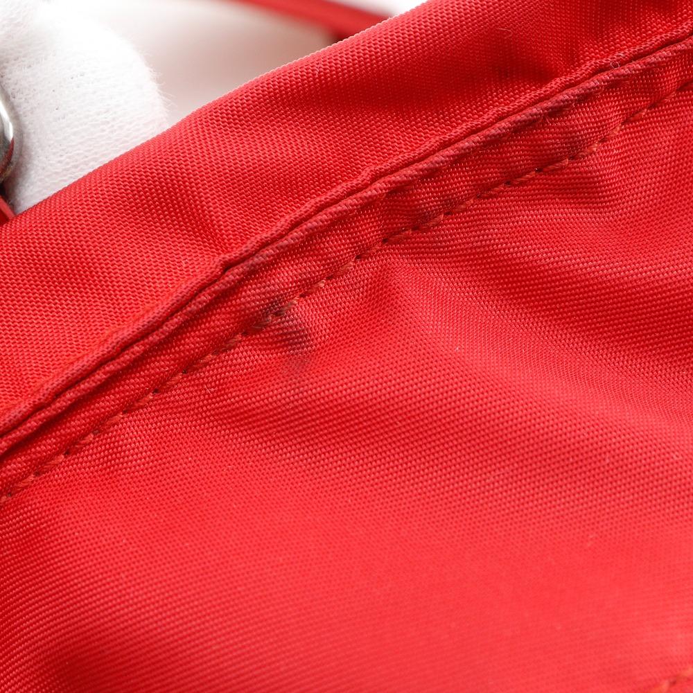 PRADA 2WAYShoulder Handbag Red Nylon Women Used
