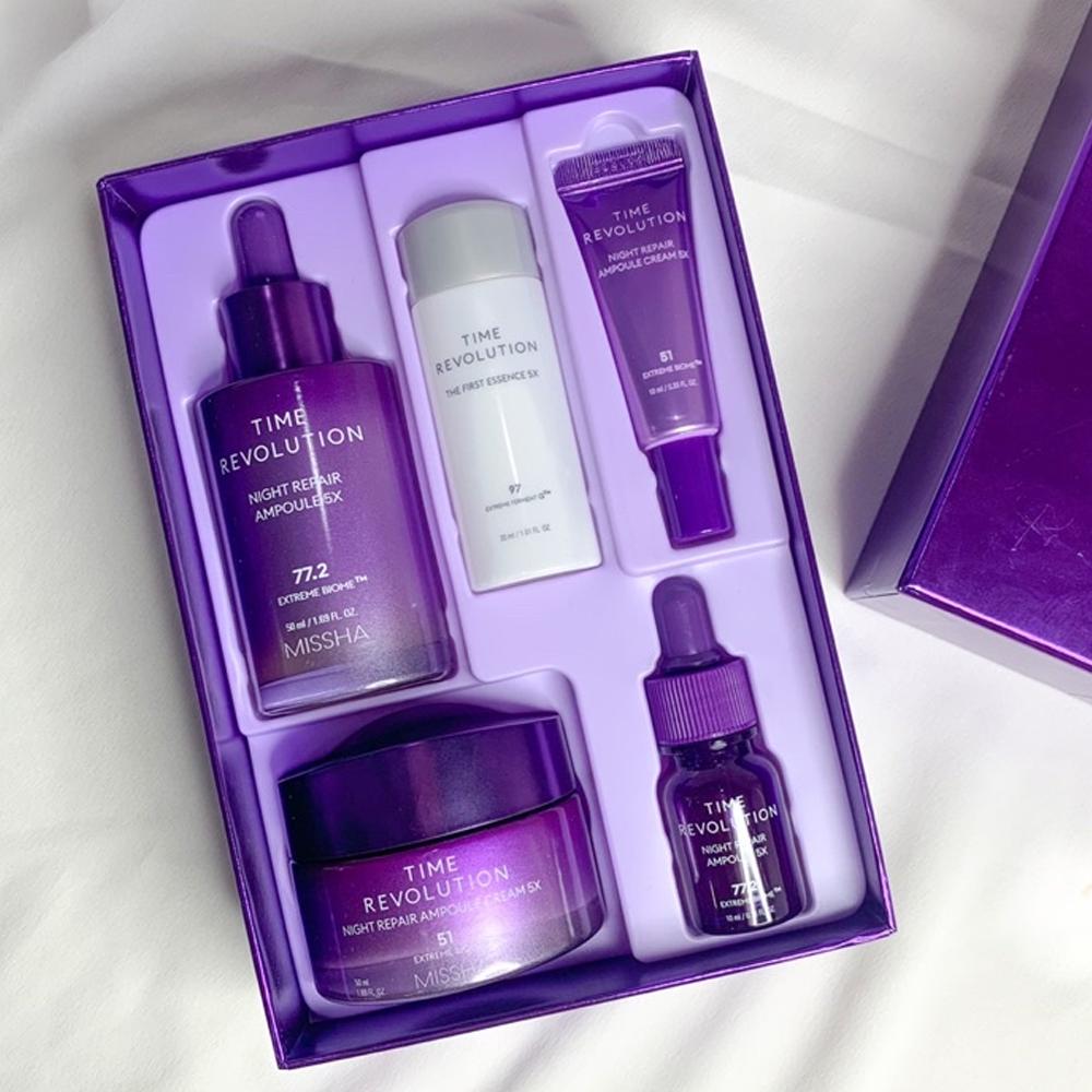 MISSHA Набор Time Revolution 5X Night Repair Duo (Включить 5 предметов)