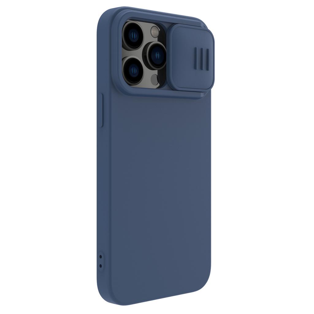 Nillkin CamShield Blue Silicone Case with Camera Cover for iPhone 14 Pro