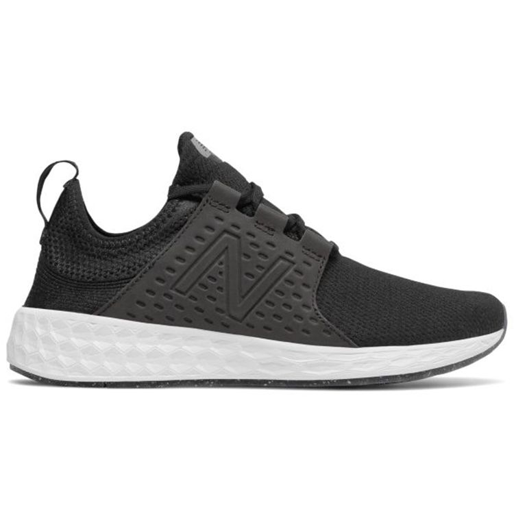New Balance Nb 680 V3 Fresh Foam Cruz Удобная спортивная ткань Синтетическая кожа Низкий верх Кроссовки для бега Женские кроссовки Черный Белый WCRUZSB