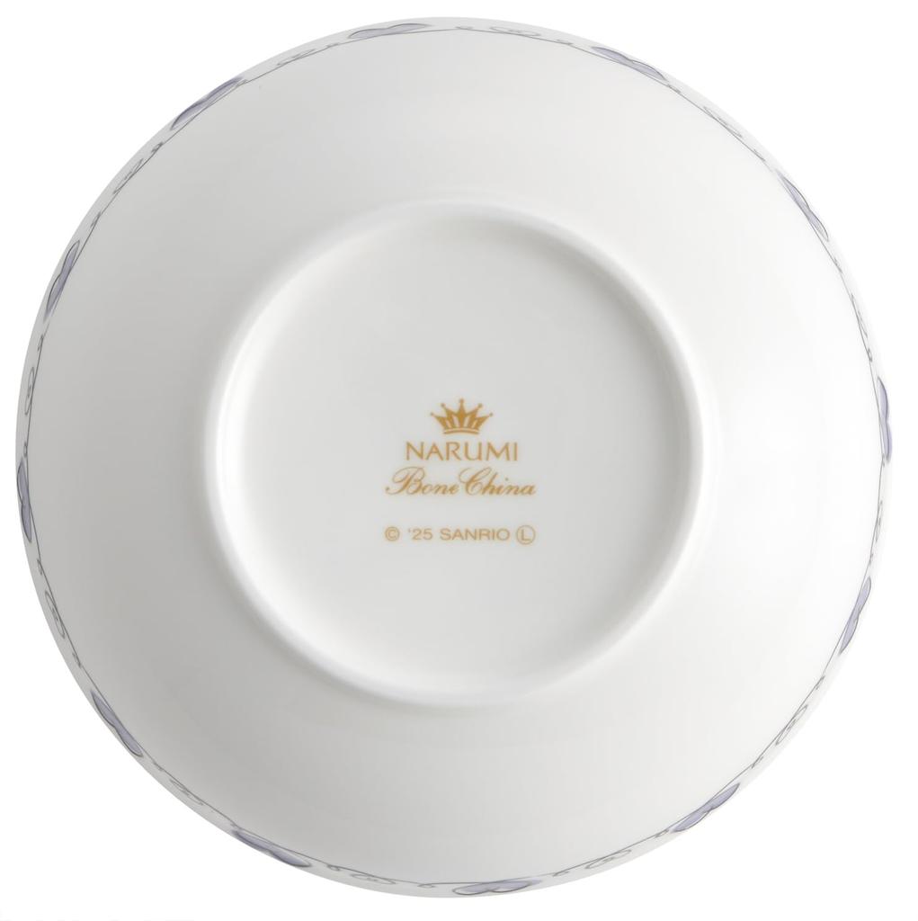 Скейтэр Фруктовая посудомоечная машина NARUMI Костяной фарфор Сделано в Японии от Narumi Sanrio Kuromi Тарелка, Безопасная, Фарфор, Сейто, Рисунок, CBFT14-A