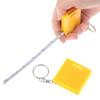1M Portable Mini Multifunctional Keychain Square Steel Tape Measure With Gradienter