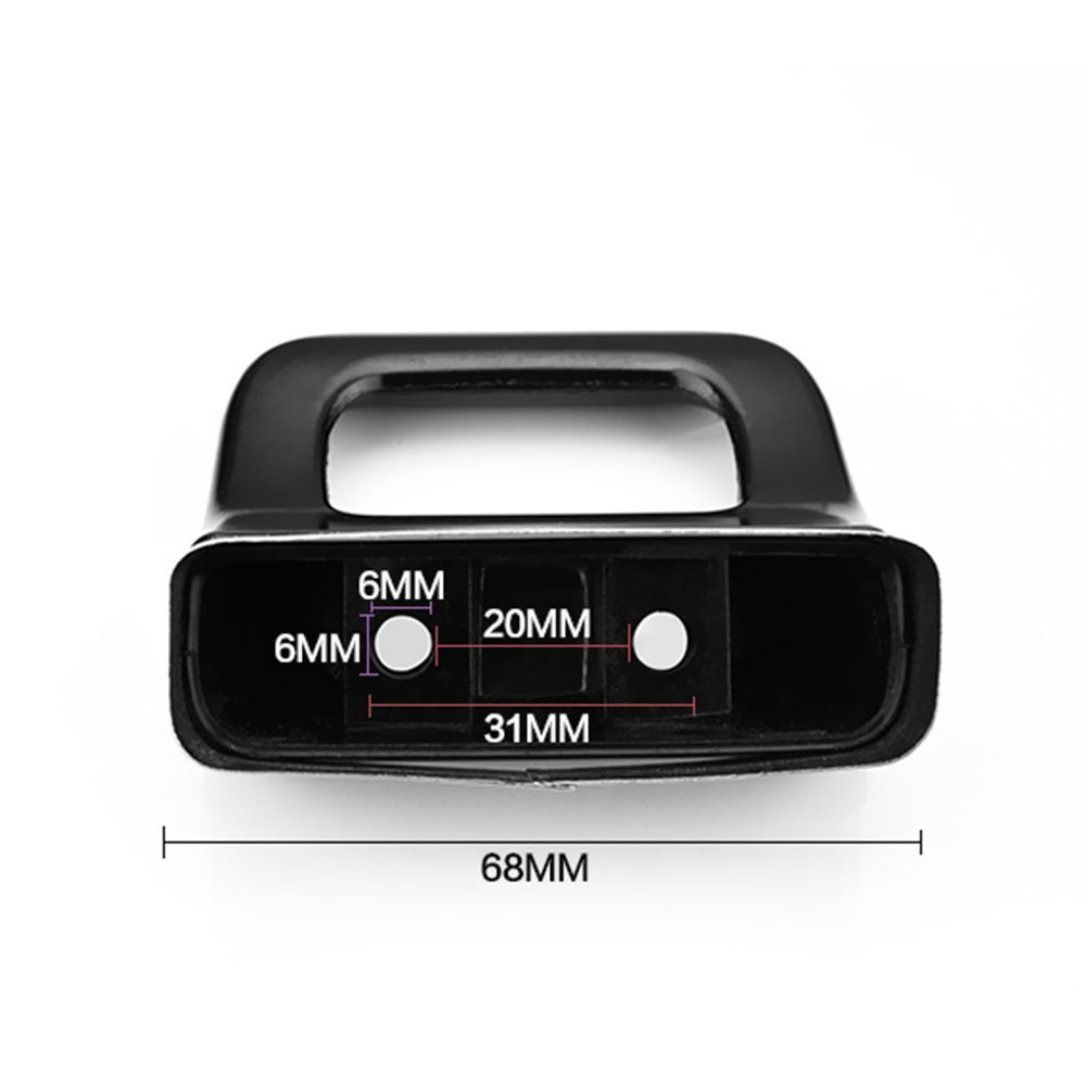 2pcs Black with Screws Double Hole Cookware Accessories Side Handles Bakelite Grip Pot Handle