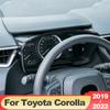 Для Toyota Corolla E210 2022 ABS карбоновая рамка приборной панели автомобиля, накладка, наклейки, аксессуары для украшения интерьера