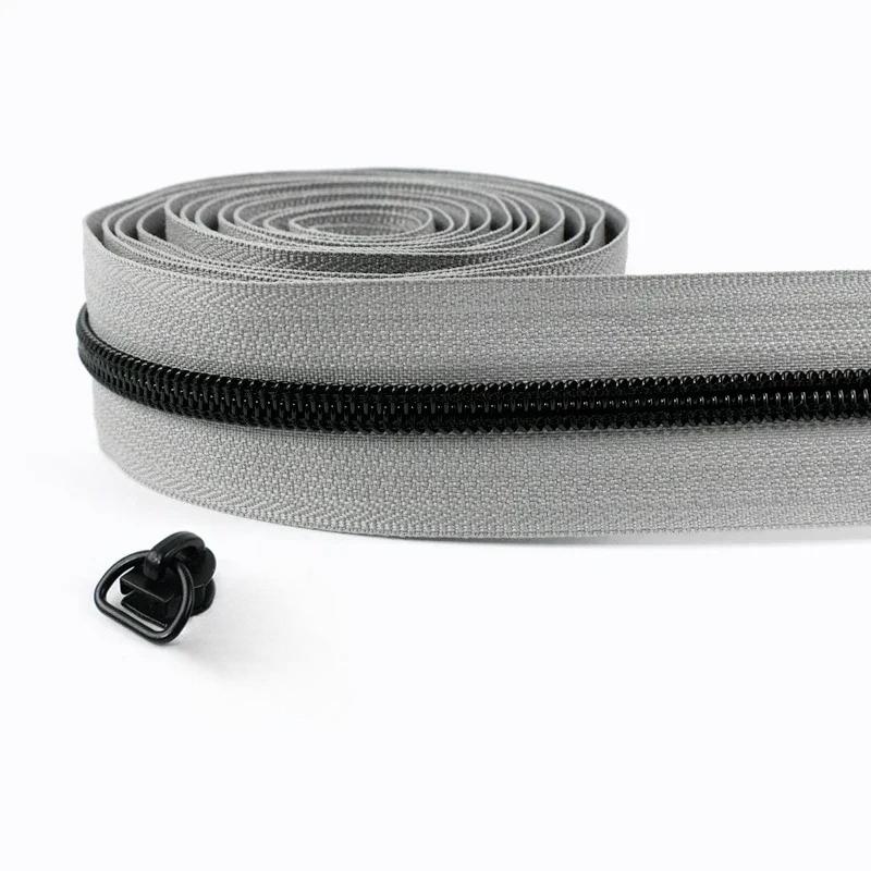 1-5 м 5# Нейлоновые молнии Meetee со слайдерами-пуллерами для молнии, тесьма для молнии для сумки, куртки, пластиковая спиральная молния, швейные аксессуары