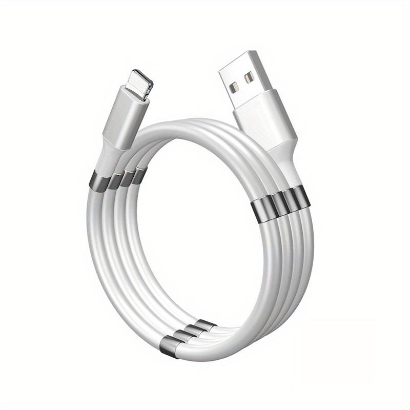 3A Кабель для быстрого намагничивания и поглощения данных Кабель для быстрой зарядки из мягкой резины Подходит для Apple Android Type-c Кабель для адсорбции и хранения данных