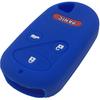 Red and Blue Silicone Rubber Key Fob Case Key Covers Key Jacket Skin Protector fit for Accord