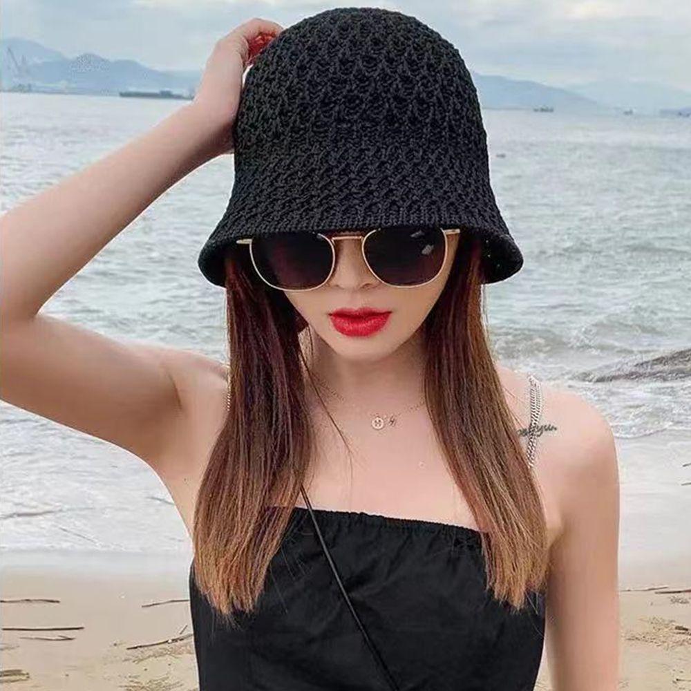Ladies Soft Wide Brim Bucket Hat Beach Cap Fisherman Hats Sun Hats