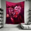 Loona Wall Tapestry Aesthetic Wall Hanging Printed Fabric Blanket Decorative Tapestries for Bedroom Living Room Home Decor