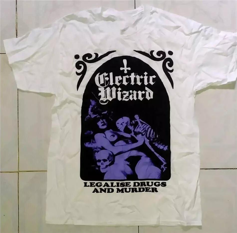 Группа Electric Wizard Хлопковая унисекс футболка для мужчин и женщин S-5XL GC1462 Унисекс футболка