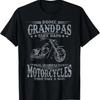 Camiseta Unisex Some Grandpas Take Naps Real Ride Motorcycles Regalo Vintage Washed Breathable Stretched Streetwear Slightly