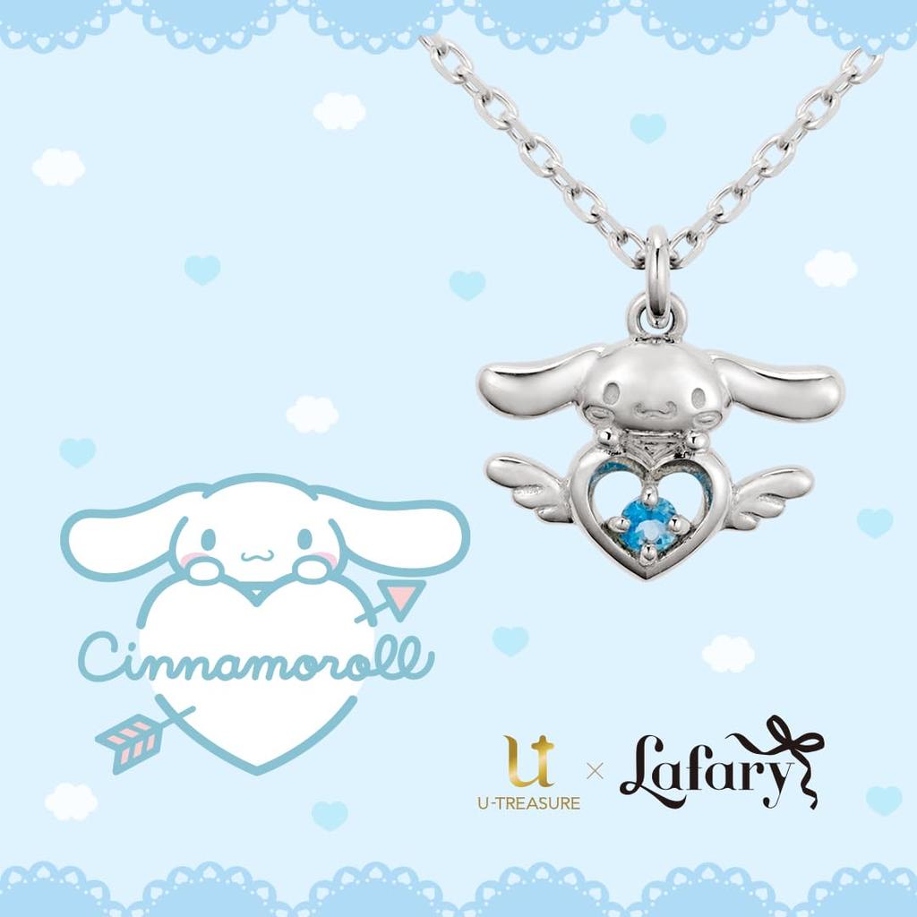 Sanrio Ожерелье Киннаморолл Ангельское Сердце Ювелирные изделия Серебро Женское