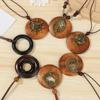 Vintage Leather Lanyard Female Jewelry Clothing Pendant Sweater Necklace Sweater Chain Necklace
