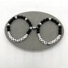 2Pcs Colorful Beaded Bracelets Stackable Star Shapes Pendant Handchain Valentine's Day Bangles Jewelry Trendy Accessory