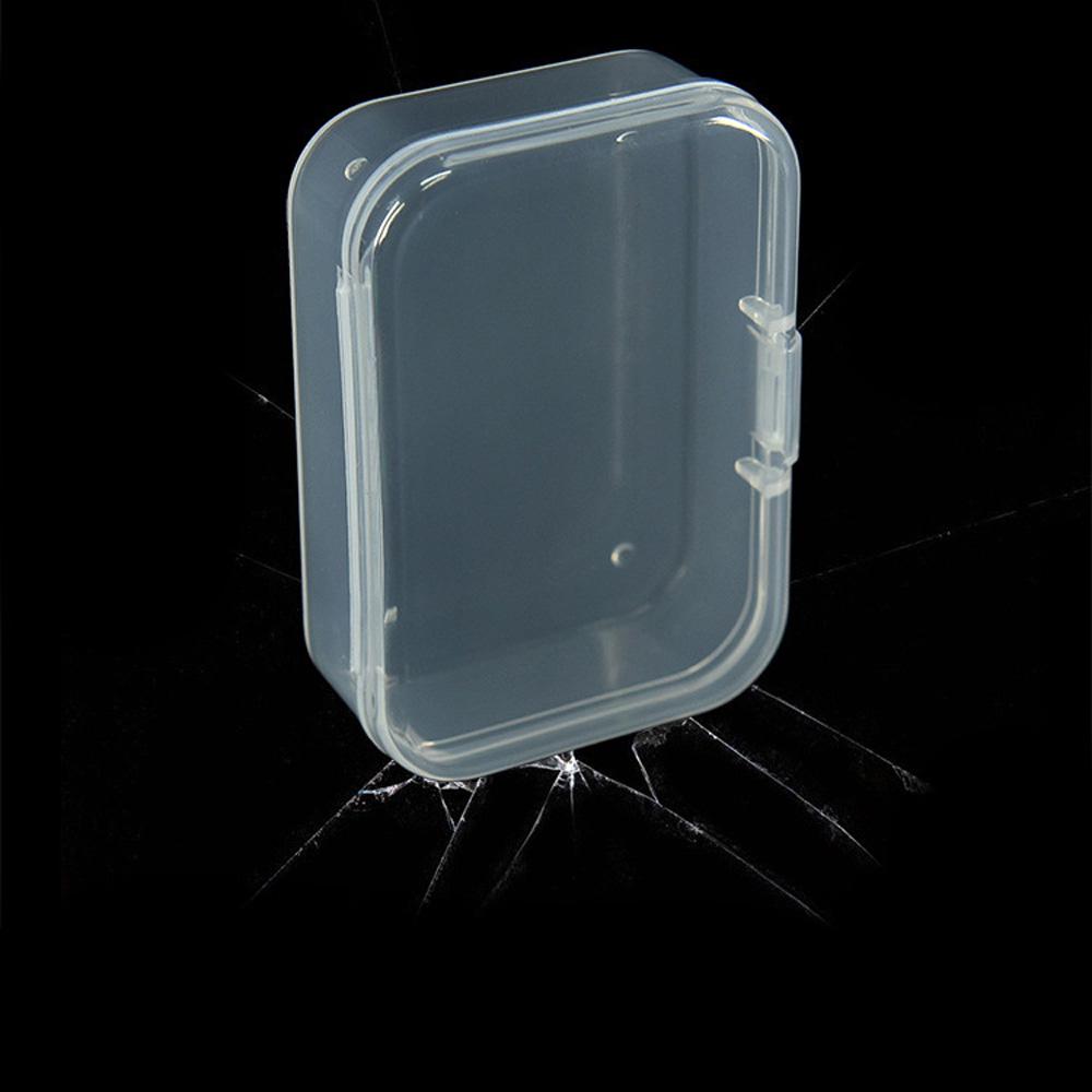 Jewelry Storage Box Small Mini 2pcs With Lid Collection Container Case Organizer Translucent Transparent Useful