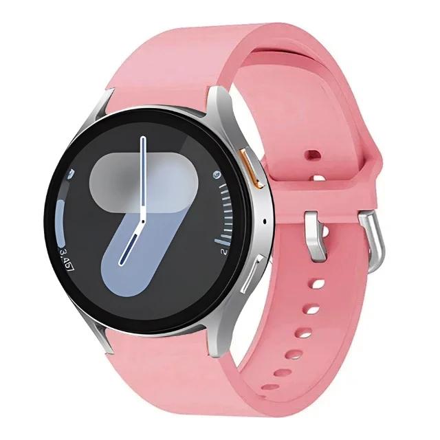 Оригинальный силиконовый ремешок для Samsung Galaxy Watch 7/6/5/4 44мм 40мм 5 Pro Спортивный браслет Galaxy Watch 6 4 Classic 47мм 43мм Ремешок