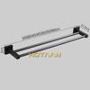 . Matte Black Finish Stainless Steel Bathroom Accessory Double Towel Bar Towel Rail Towel Holder YT-10798-H